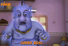 sorry boss apologize jinn be sorry for feel sorry