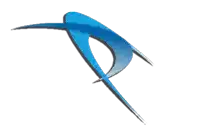 a blue bird with a p on its tail