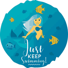 just keep swimming mermaid life joypixels keep on swimming swimming