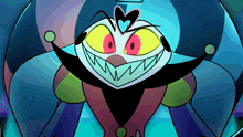 a close up of a cartoon character with a heart on its head