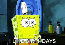 Spongebob I Like Birthdays GIF - Spongebob I Like Birthdays GIFs