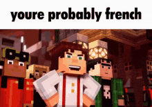 Youre Probably French Minecraft Story Mode GIF - Youre Probably French Minecraft Story Mode Minecraft GIFs