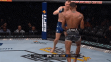 a fight between morales and fugitt is being broadcasted on espn