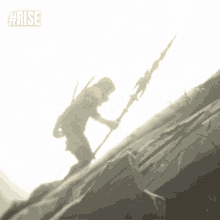 Hiking Rise Song GIF - Hiking Rise Song Climbing The Mountain GIFs