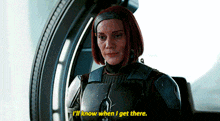 The Mandalorian Ill Know When I Get There GIF - The Mandalorian Ill Know When I Get There Bo Katan Kryze GIFs