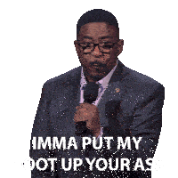 Imma Put My Foot In Your Ass Keith Robinson Sticker - Imma Put My Foot In Your Ass Keith Robinson Mark Twain Prize Stickers