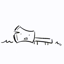a black and white drawing of a person laying on a couch