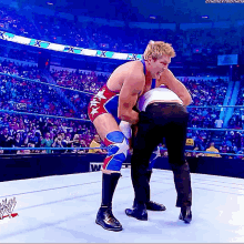 Jack Swagger Gutwrench Powerbomb GIF - Jack Swagger Gutwrench Powerbomb Chris Jericho GIFs