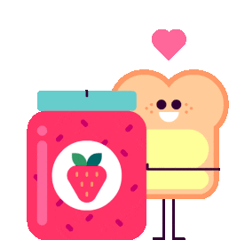 Food Love Sticker - Food Love Toast Stickers