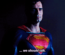 Superman We Should Talk GIF - Superman We Should Talk Black Adam Movie GIFs