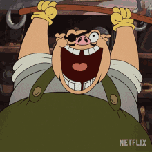 Laughing Porkrind GIF - Laughing Porkrind The Cuphead Show GIFs
