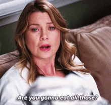 Greys Anatomy Meredith Grey GIF - Greys Anatomy Meredith Grey Are You Gonna Eat All Those GIFs