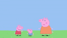 peppa pig piggy in the middle george pig ball mummy pig