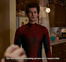 Spider Man Youre A Deeply Mistrusting Person GIF - Spider Man Youre A Deeply Mistrusting Person And I Respect That GIFs