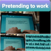 Pretending Hardly Working GIF - Pretending Hardly Working Work Work Work GIFs