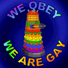 gay dalek gay we obey rainbow lgbt