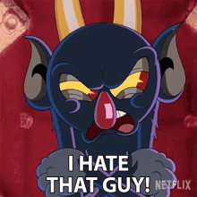 I Hate That Guy The Devil GIF - I Hate That Guy The Devil The Cuphead Show GIFs