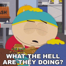 What The Hell Are They Doing Eric Cartman GIF - What The Hell Are They Doing Eric Cartman South Park GIFs