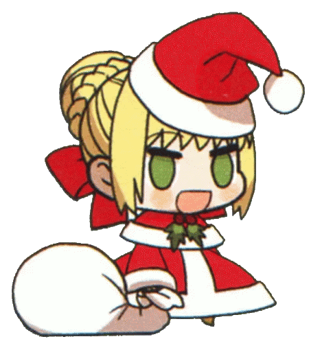 Fate Padoru Nero Christmas Sticker - Fate Padoru Nero Christmas Spinning Stickers