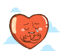 Broken Heart Cries Sticker - Sinetron Showdown Hug Love Stickers