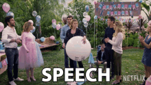 Speech Giant Balloon GIF - Speech Giant Balloon Chant GIFs