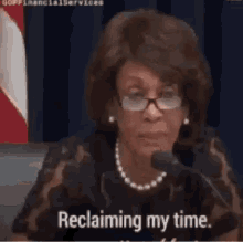 Auntie Maxine Reclaiming My Time GIF