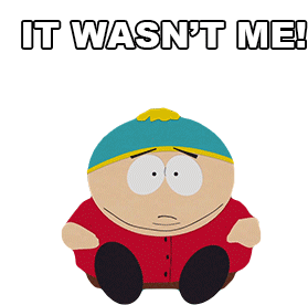 I Wasnt Me South Park Sticker - I Wasnt Me South Park Eric Cartman Stickers