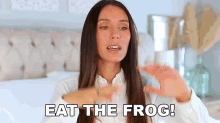 Eat The Frog Shea Whitney GIF - Eat The Frog Shea Whitney Eat It GIFs