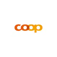 a coop logo that is orange and yellow