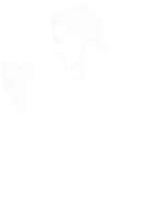 a black and white drawing of a man and woman kissing