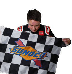 Holding A Flag Christopher Bell Sticker - Holding A Flag Christopher Bell Nascar Stickers