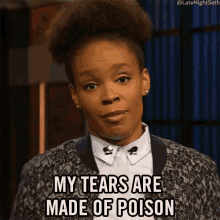 My Tears Are Made Of Posion Dont Make Me Cry GIF - My Tears Are Made Of Posion Dont Make Me Cry Amber Ruffin GIFs