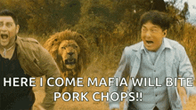 Chased By A Lion Jackie Chan GIF