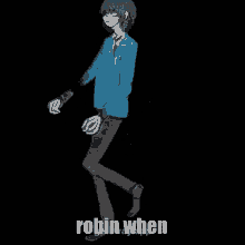 Robin When Robin Aoba Tsumugi GIF - Robin When Robin Aoba Tsumugi Tsumugi Aoba Robin GIFs