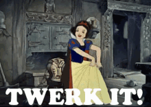 A GIF - Snow White And The Seven Dwarvfs Snow White Cleaning GIFs