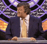 Stephen Fry Tongue Out GIF - Stephen Fry Tongue Out Qi GIFs