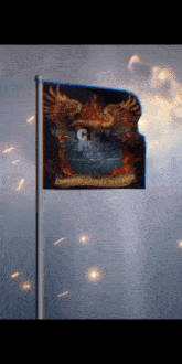 a flag that says community game's alliance on it