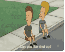 Beavis And Butthead Can You Like Shut Up GIF - Beavis And Butthead Can You Like Shut Up Silence GIFs