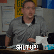 Shut Up Tim Robinson GIF - Shut Up Tim Robinson I Think You Should Leave With Tim Robinson GIFs