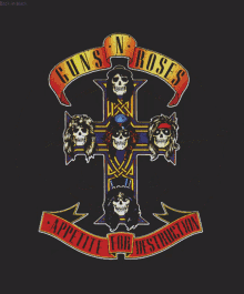 Guns And Roses Skull GIF - Guns And Roses Skull Appetite For Destruction GIFs