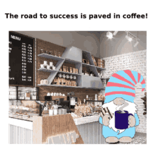 Animated Gnome Coffee Tea Memes GIF
