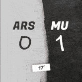 a poster that says ars 0 mu 1 and 17