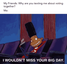 Hey Arnold Gerald GIF - Hey Arnold Gerald Why Are Texting Me About Voting Together GIFs