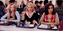 mean girls rachel mc adams annoyed lunch cafeteria
