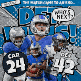 Detroit Lions (42) Vs. Carolina Panthers (24) Post Game GIF - Nfl National Football League Football League GIFs