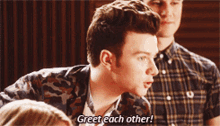Glee Kurt Hummel GIF - Glee Kurt Hummel Greet Each Other GIFs