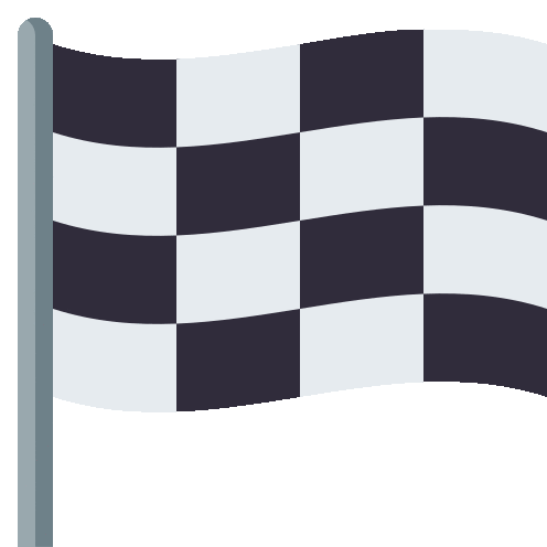 Checkered Flag Flags Sticker - Checkered Flag Flags Joypixels Stickers
