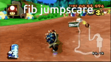 Mario Kart Wii Fib GIF - Mario Kart Wii Fib Jumpscare GIFs