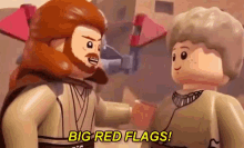 big red flags star wars lego