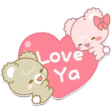 Bear Love Ya Sticker - Bear Love Ya Hug Stickers